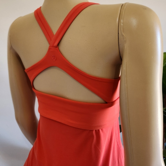 Lululemon Sporty Tank Top Women Orange Color Size 6 - Picture 5 of 10